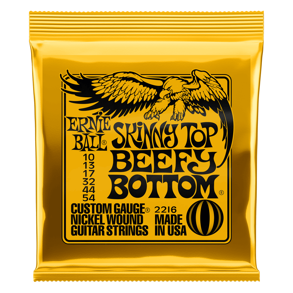 Ernie Ball Skinny Top Beefy Bottom Slinky Nickel Wound Electric Guitar Strings (10-54)