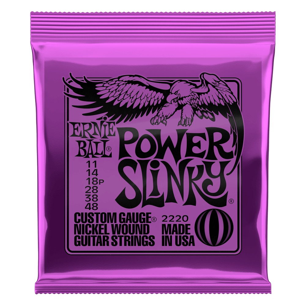 Ernie Ball Power Slinky Nickel Wound Electric Guitar Strings (11-48)