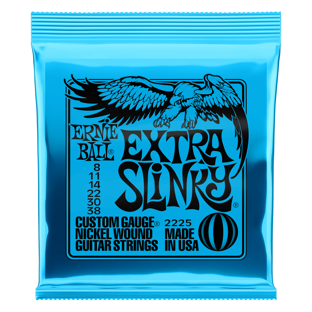 Ernie Ball Extra Slinky Nickel Wound Electric Guitar Strings (8-38)