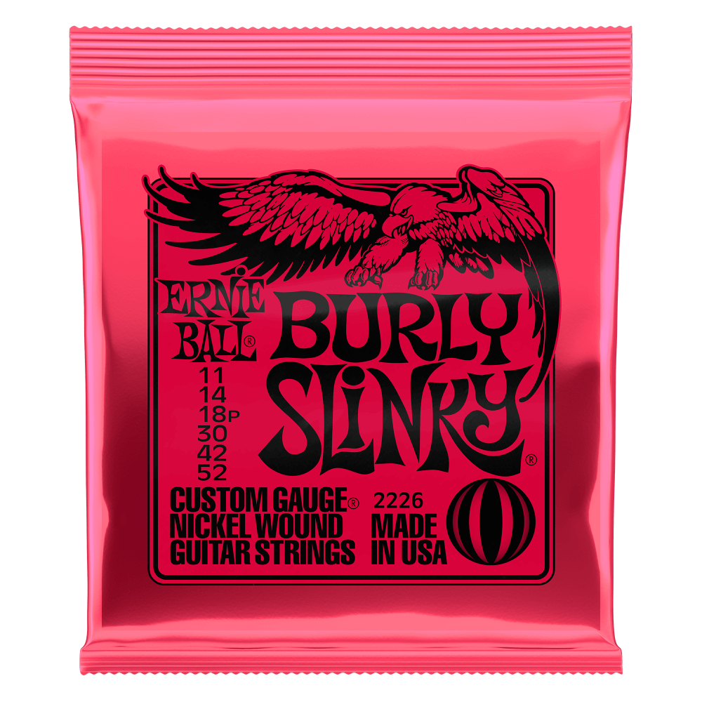 Ernie Ball Burly Slinky Nickel Wound Electric Guitar Strings (11-52)