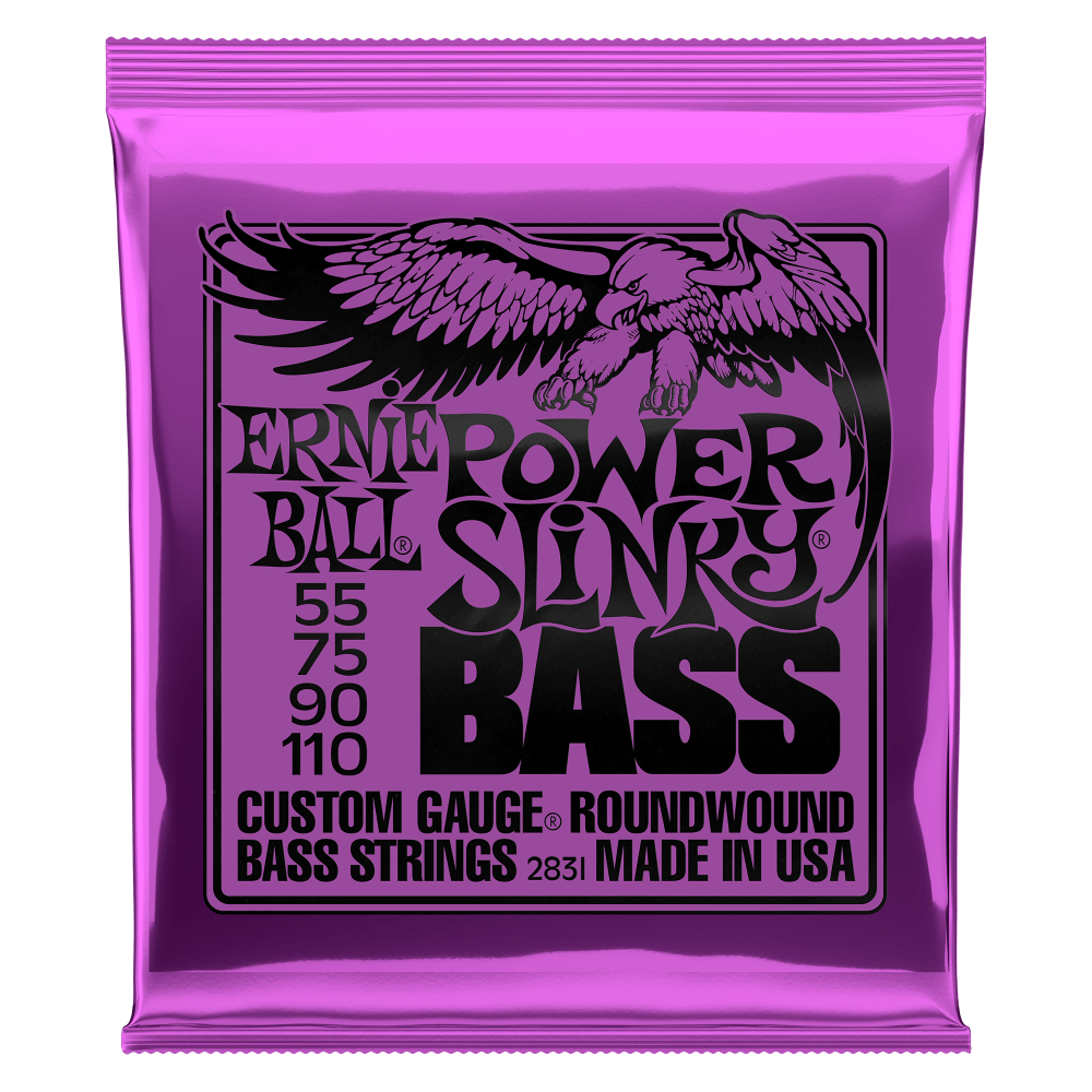 Ernie Ball Power Slinky Nickel Wound Electric Bass Strings (55-110)