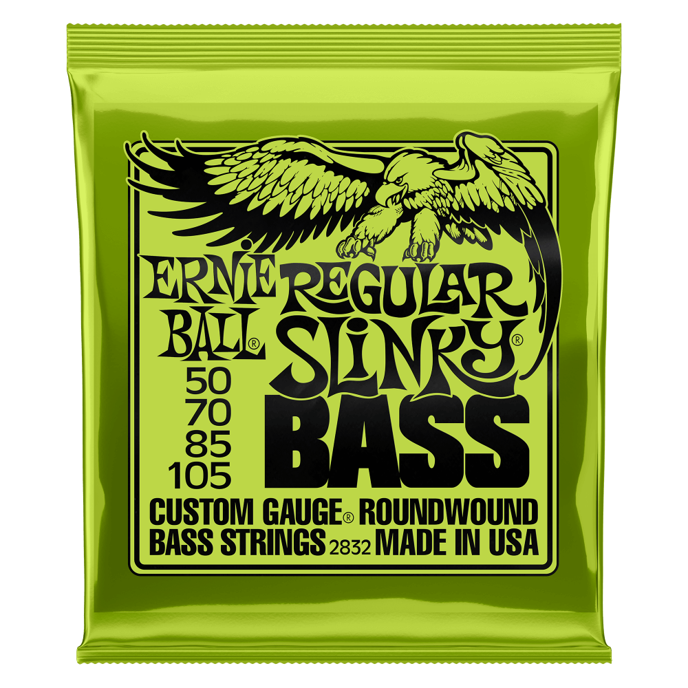 Ernie Ball Regular Slinky Nickel Wound Electric Bass Strings (50-105)