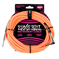 Ernie Ball Braided Instrument Cable Straight/Angle 10ft Neon Orange