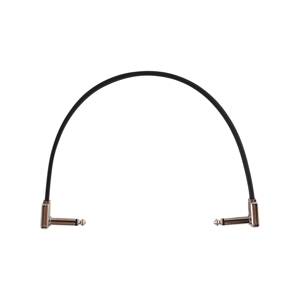 Ernie Ball Flat Ribbon Patch Cable 12in Black