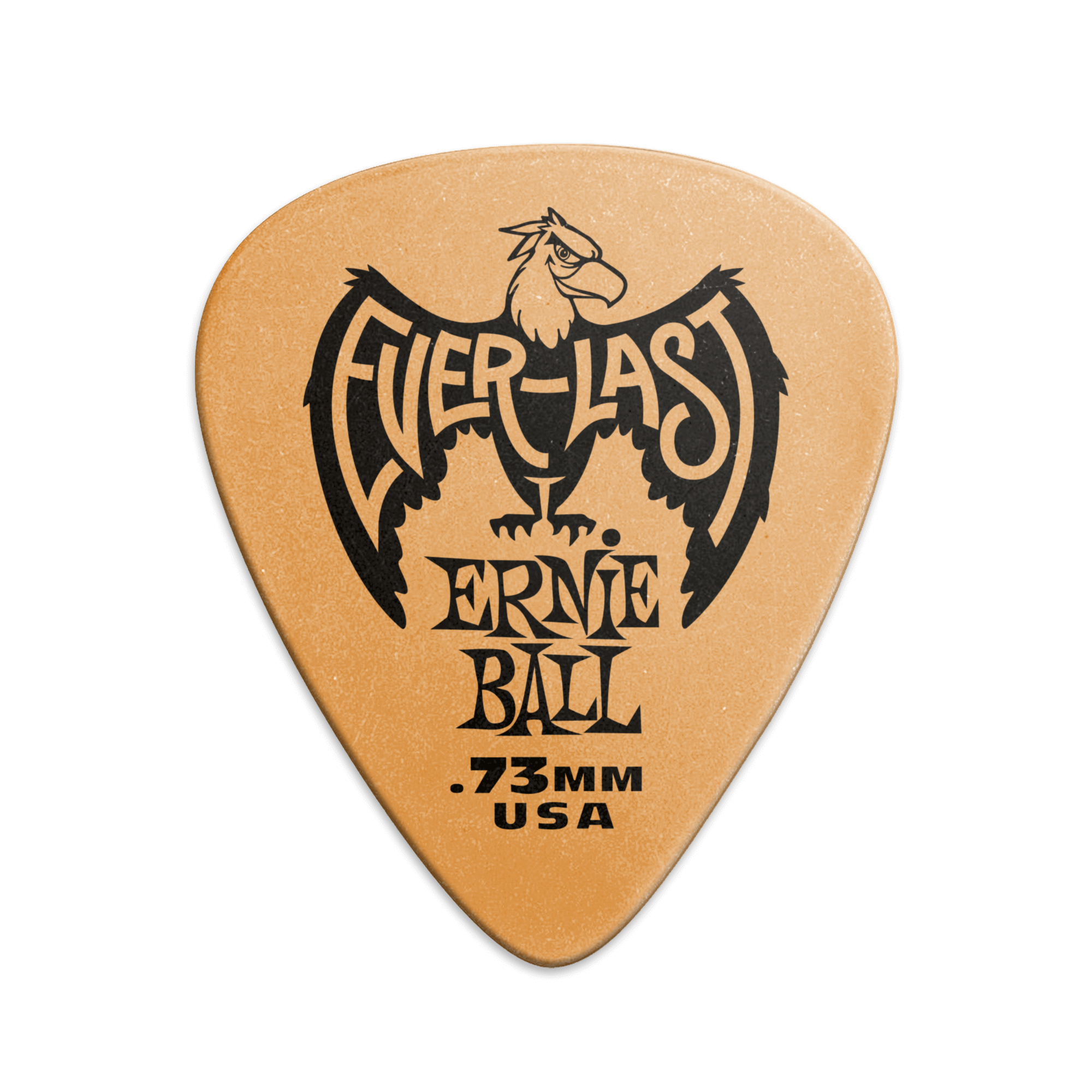 Ernie Ball Everlast Delrin Guitar Picks .73mm Orange (12-Pack)