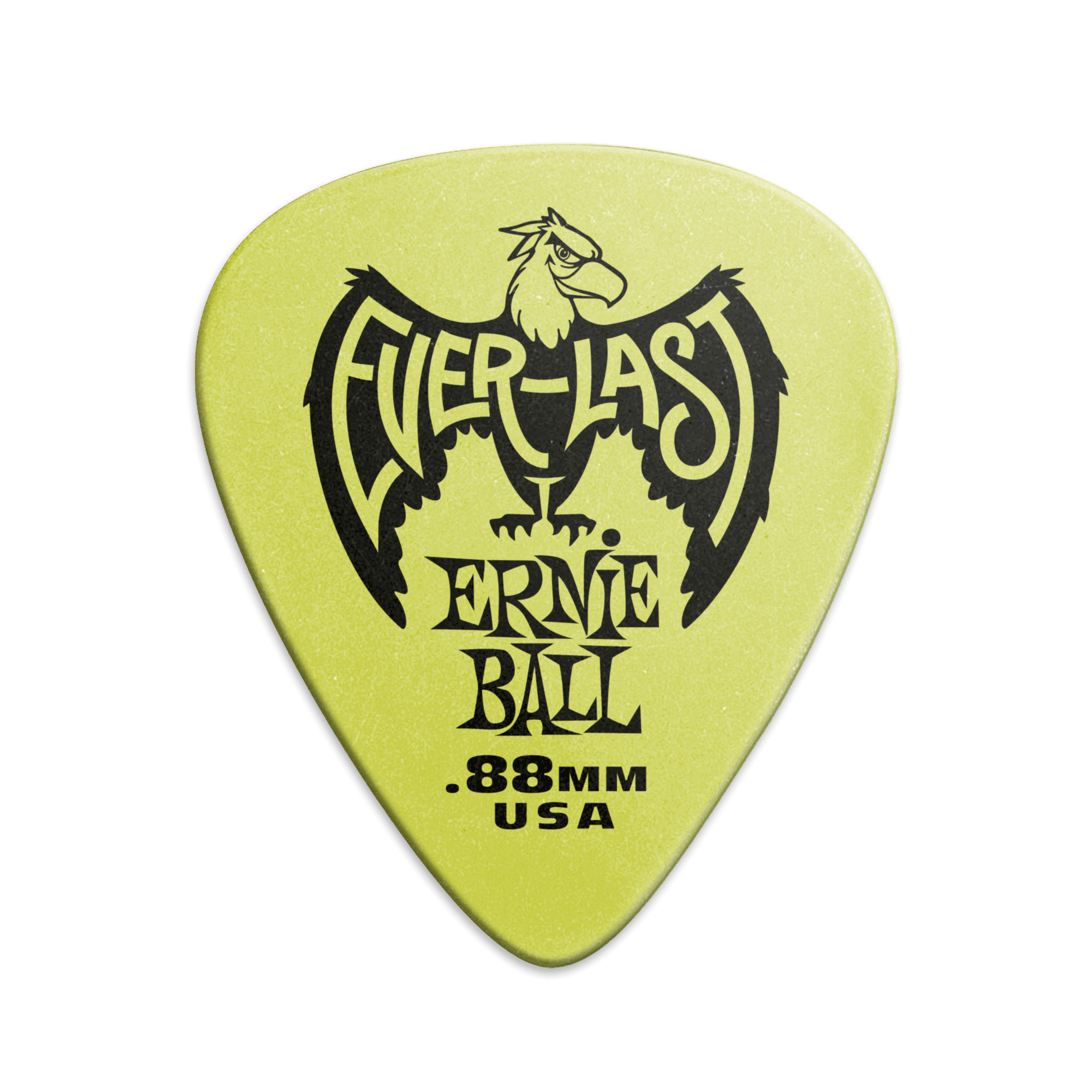 Ernie Ball Everlast Delrin Guitar Picks .88mm Green (12-Pack)