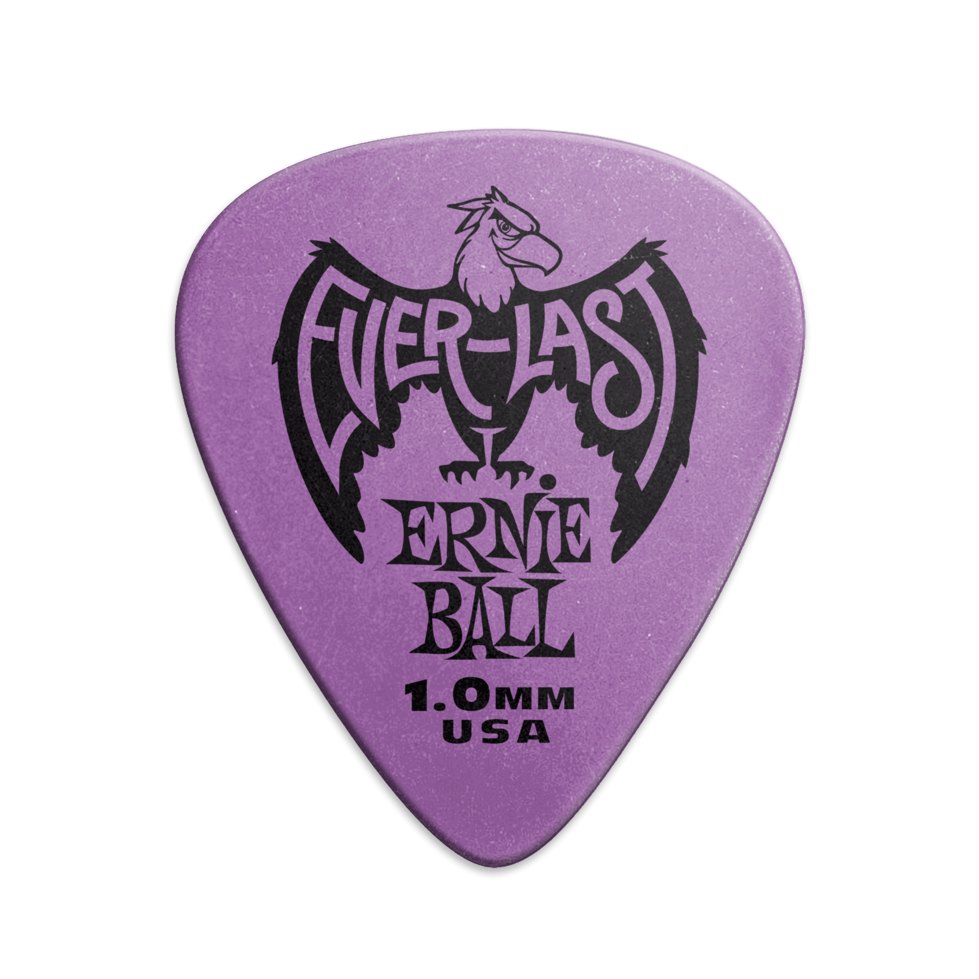 Ernie Ball Everlast Delrin Guitar Picks 1.0mm Purple (12-Pack)