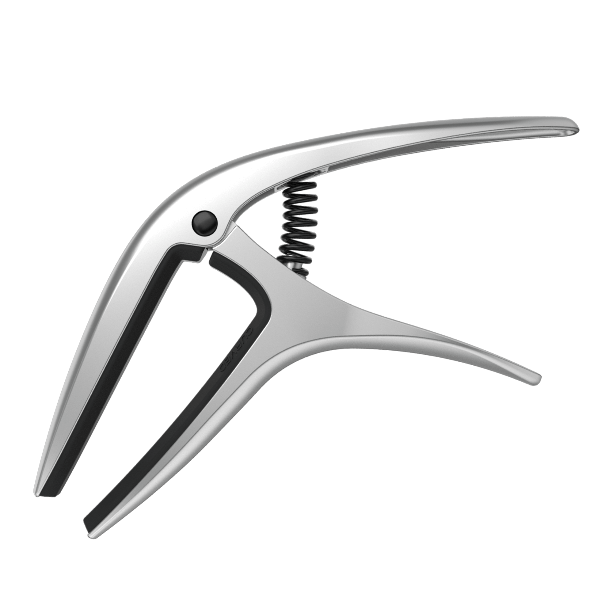 Ernie Ball Axis Dual Radius Capo, Silver Satin