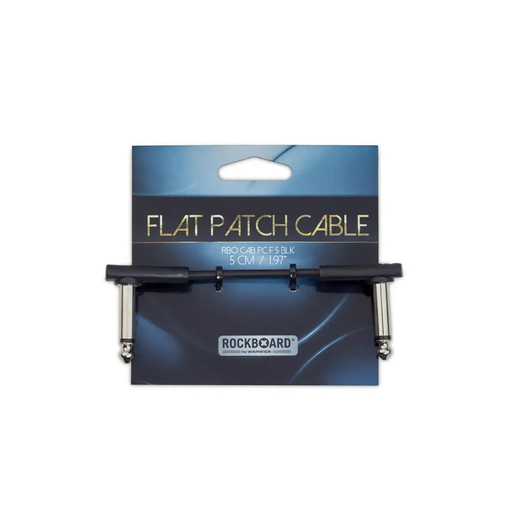 Rockboard Flat Patch Cable 5 cm Black