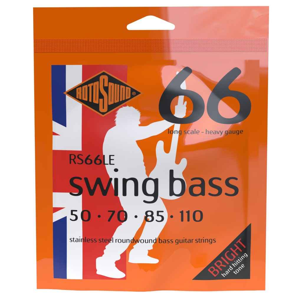 Rotosound RS66LE Swing Bass 66 Stainless Steel Bass Strings (Heavy 50-110)