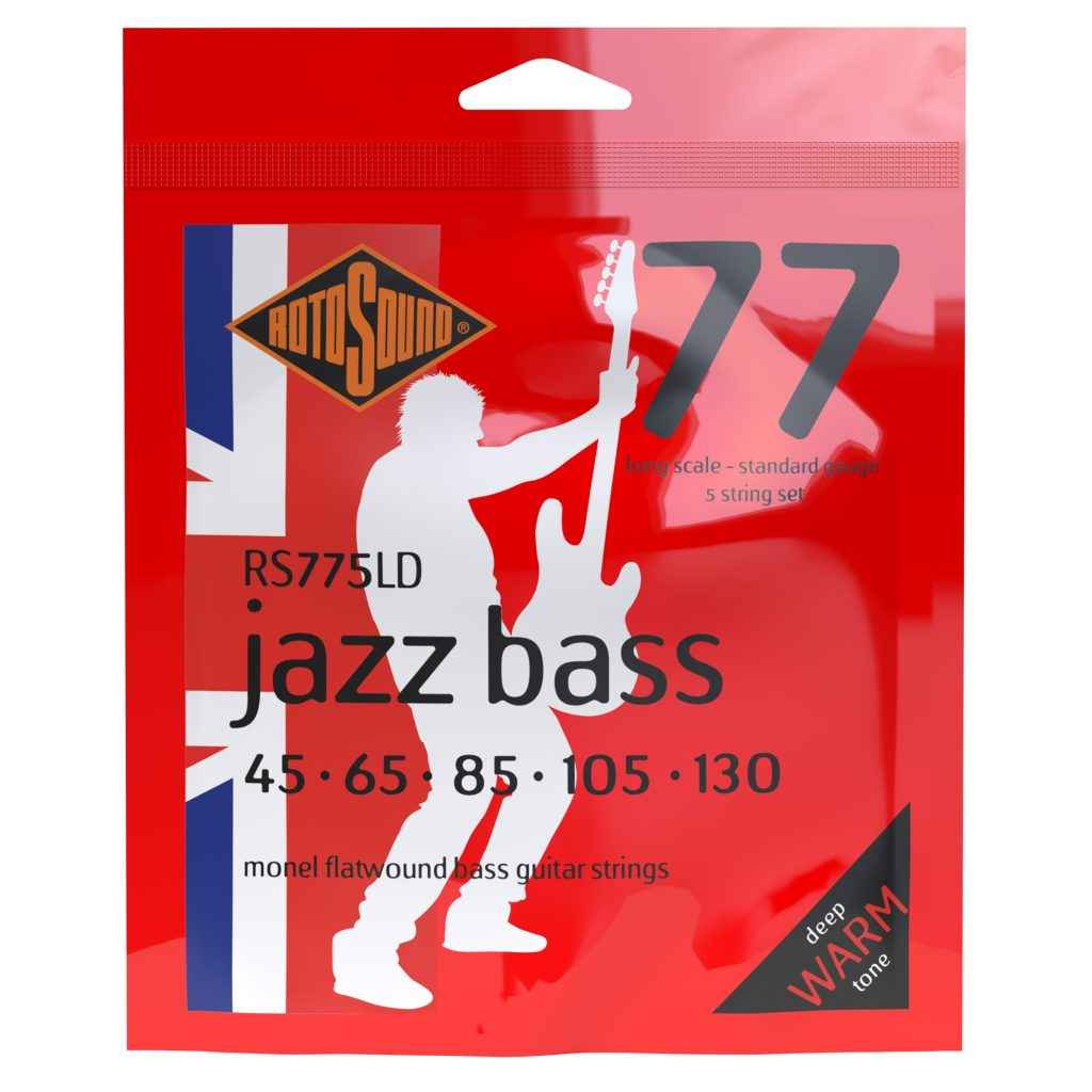 Rotosound RS775LD Jazz Bass 77 5-String Flatwound Bass Strings