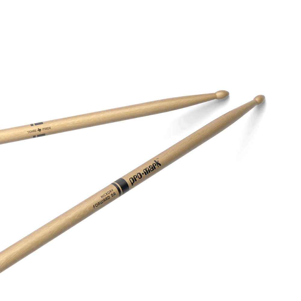 ProMark Classic Forward 5A Hickory Drumsticks - Oval Wood Tip (TX5AW)
