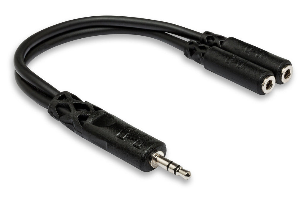 Hosa YMM-232 Stereo Breakout Y-Cable (3.5 mm TRS to Dual 3.5 mm TRSF)