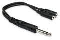 Hosa YMP-234 Headphone Y-Cable (1/4 in TRS to Dual 3.5 mm TRSF)