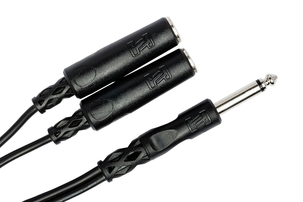 Hosa YPP-111 Y-Cable (1/4 in TS to Dual 1/4 in TSF)