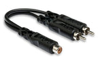 Hosa YRA-105 Y-Cable (RCA Female to Dual RCA Male)