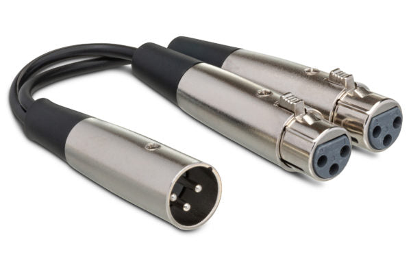 Hosa YXF-119 XLR Y-Cable (XLR3M to Dual XLR3F)