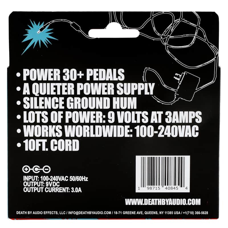 Death By Audio Raw Power 9v 3A Supply