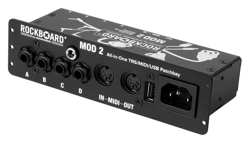 Rockboard Mod 2 Trs, Midi, Iec, DC & USB Patchbay