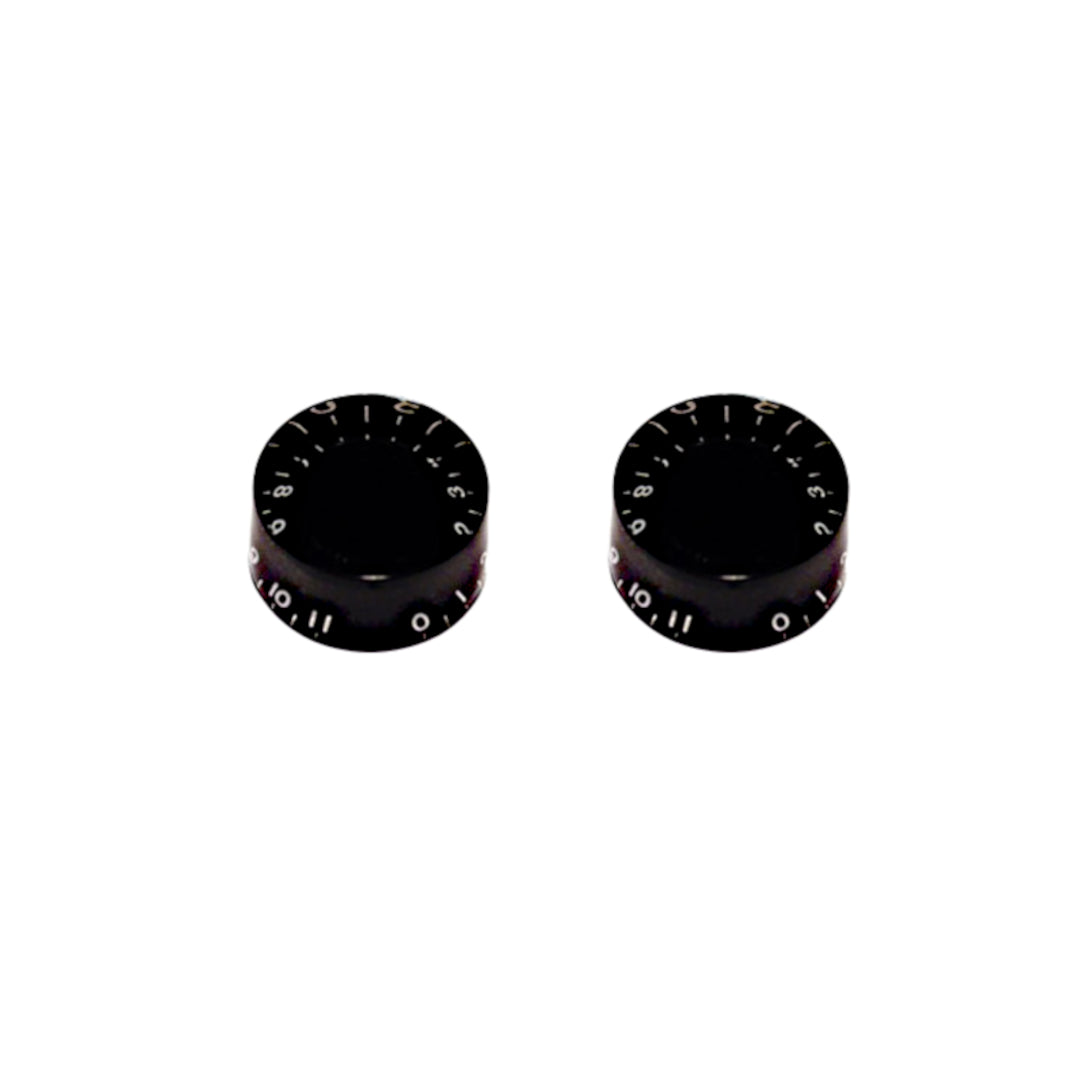 Allparts Speed Knobs Numbered 0 to 11 - Black (Set of 2)
