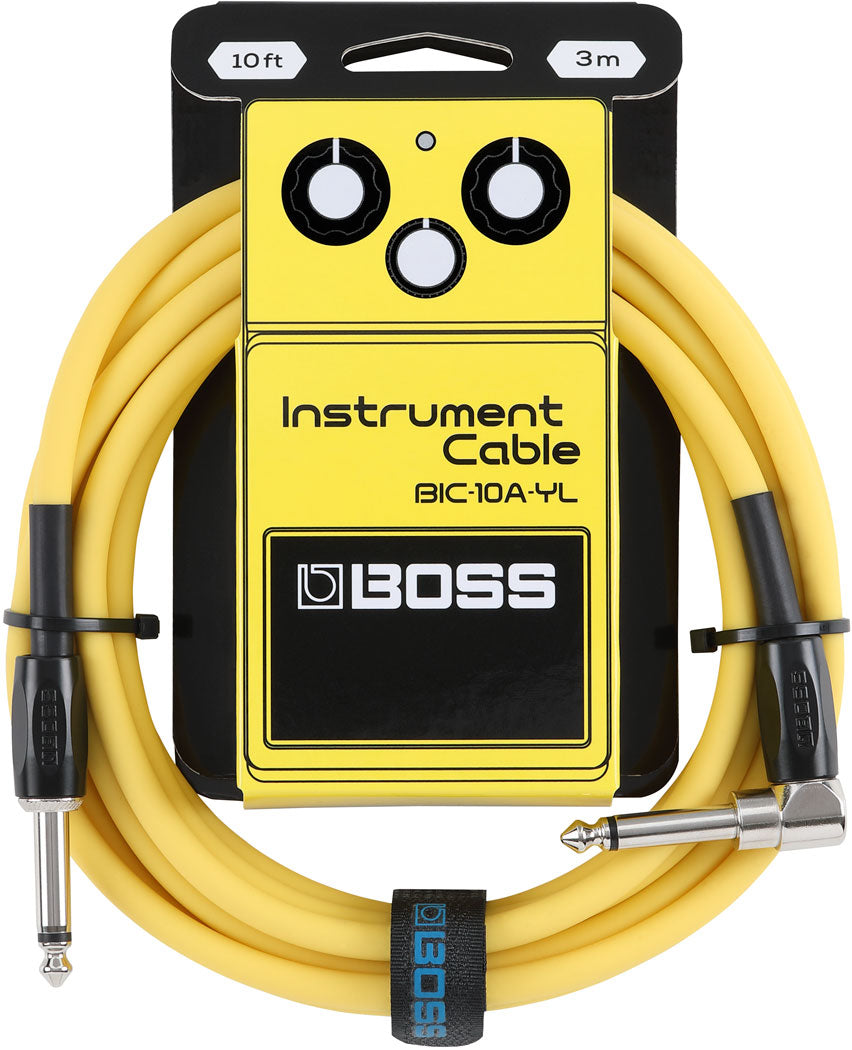Boss BIC-10A-YL 10FT Instrument Cable Yellow Ra