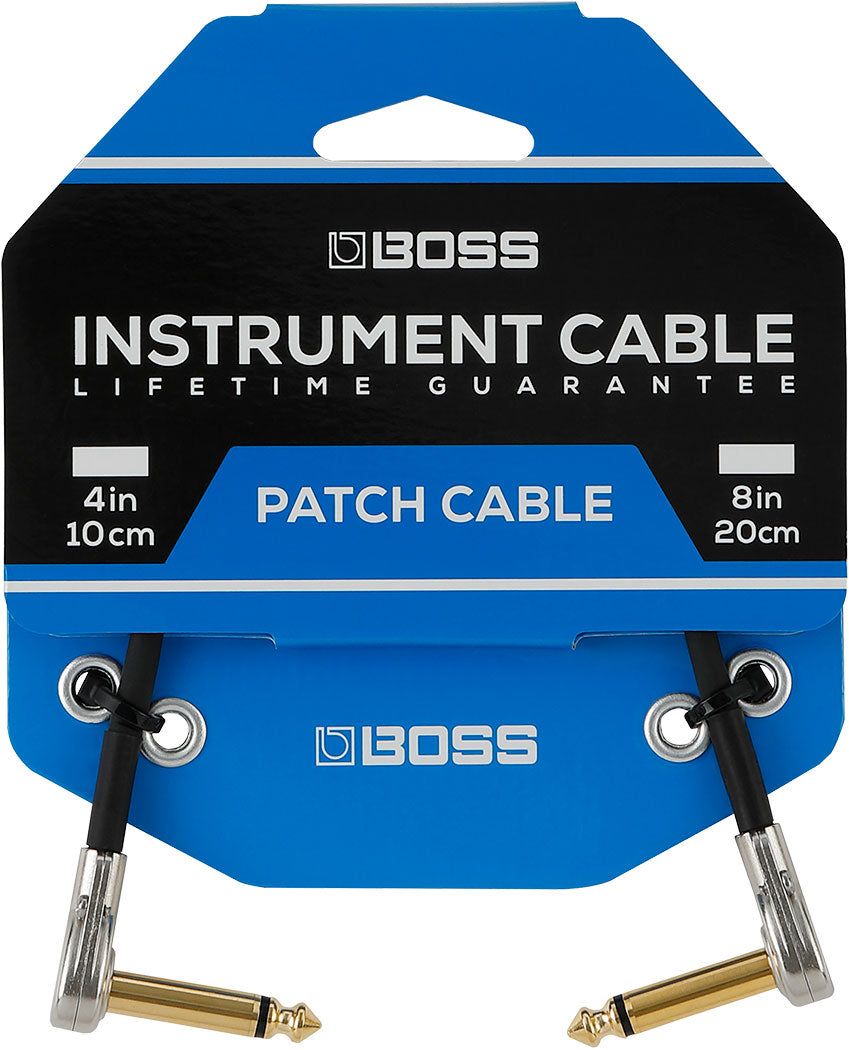 Boss BPC-4-3 4” Pack Pancake Patch Cable - 3PK