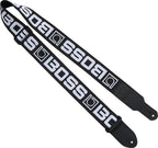 Boss BSM-20-BW Monogram Guitar Strap Black/white