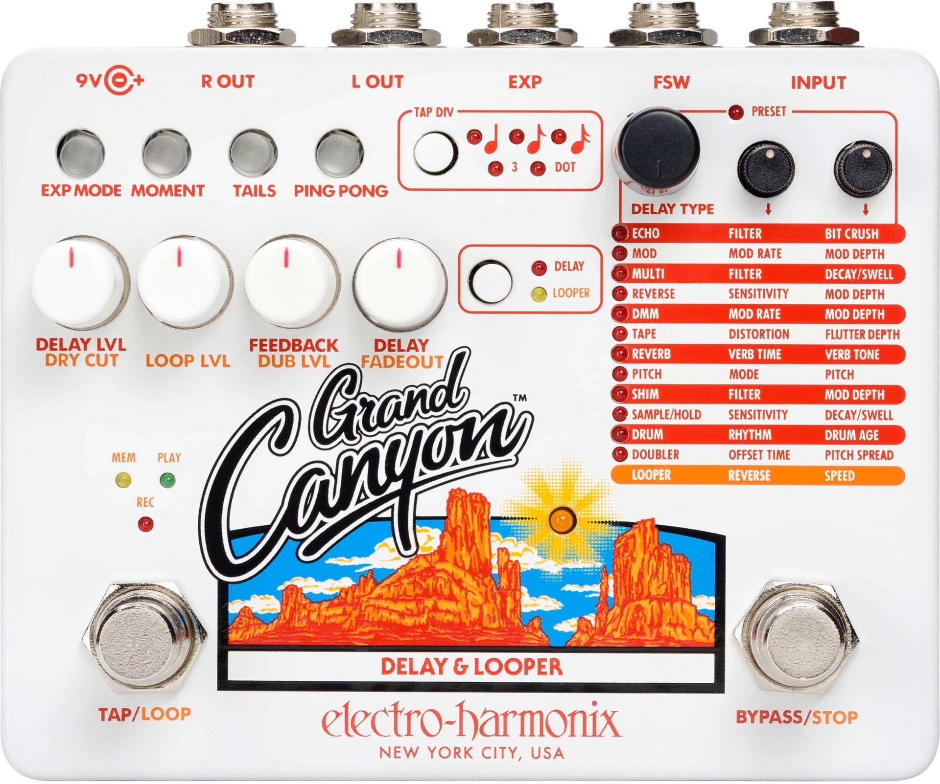 Ehx Grand Canyon Delay/ Looper