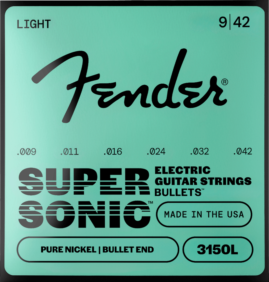 Fender 3150L Pure Nkl Bullet End 9-42