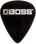 Boss Celluloid Guitar Picks - Black, Medium (12-Pack)