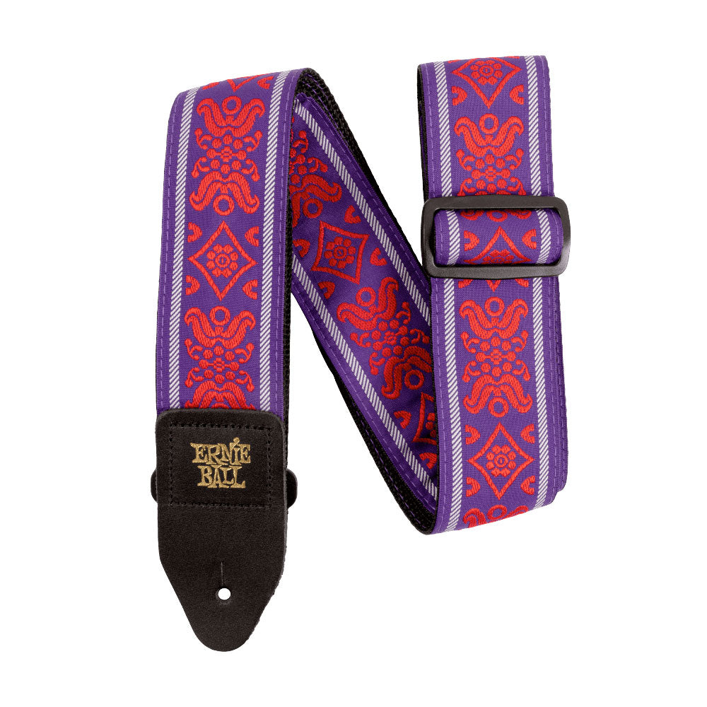 Ernie Ball Royal Flush Red Classic Jacquard Guitar Strap