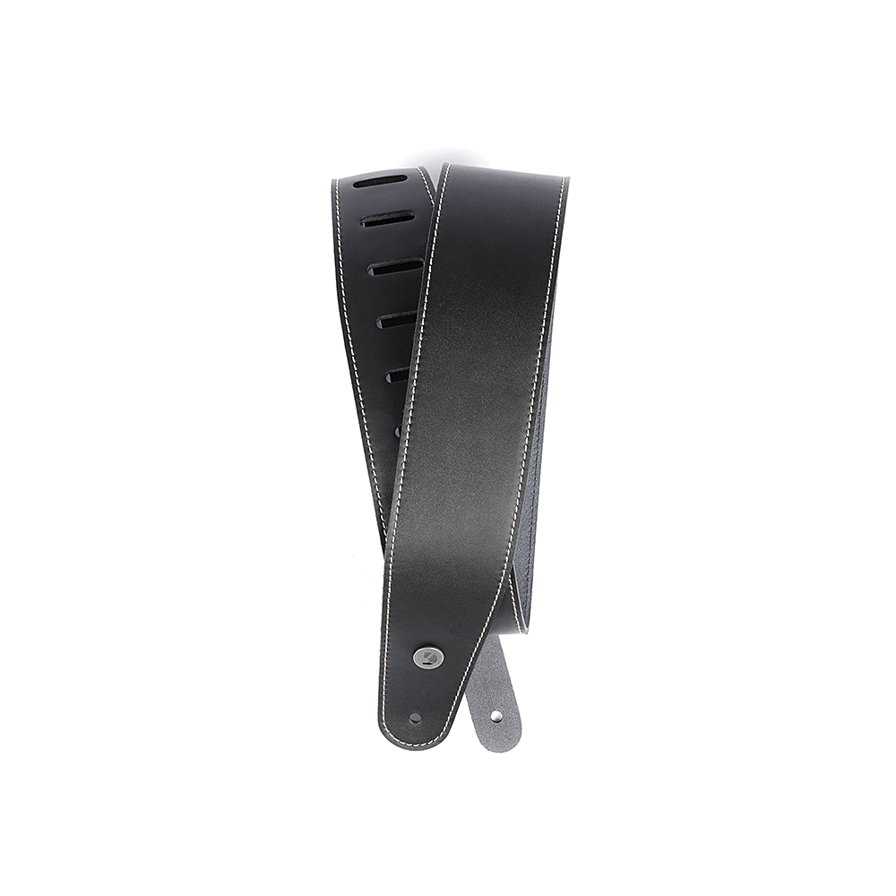 D'Addario 2.5-inch Deluxe Leather Guitar Strap