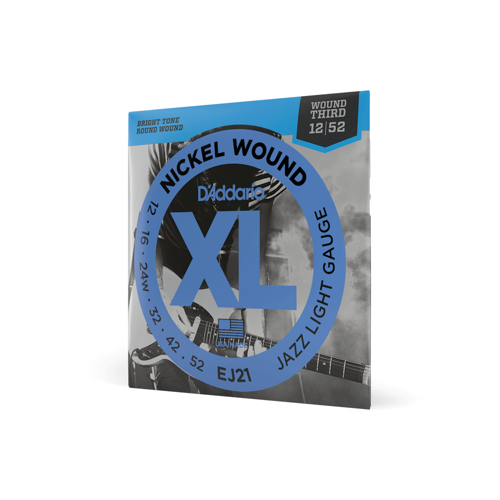 D'Addario EJ21 XL Nickel Wound Jazz Light Electric Guitar Strings