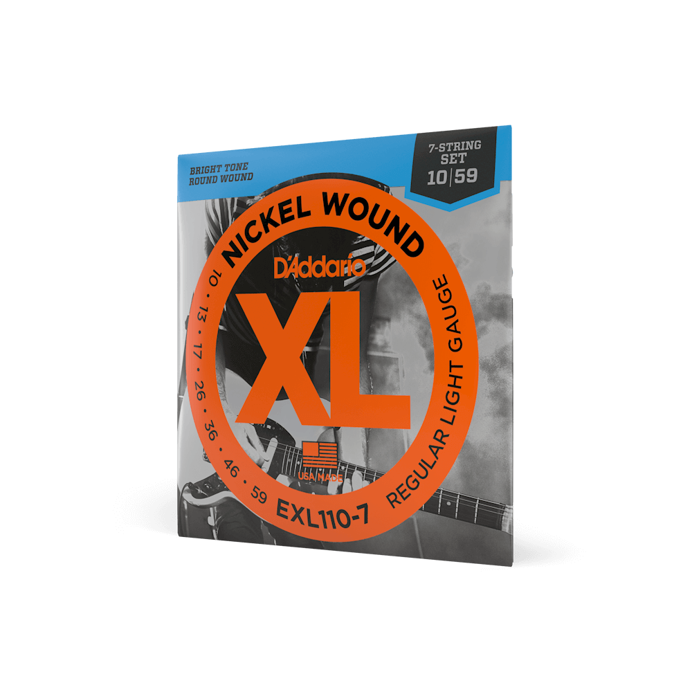 D'Addario EXL110-7 XL Nickel Wound 7-String Regular Light Electric Guitar Strings
