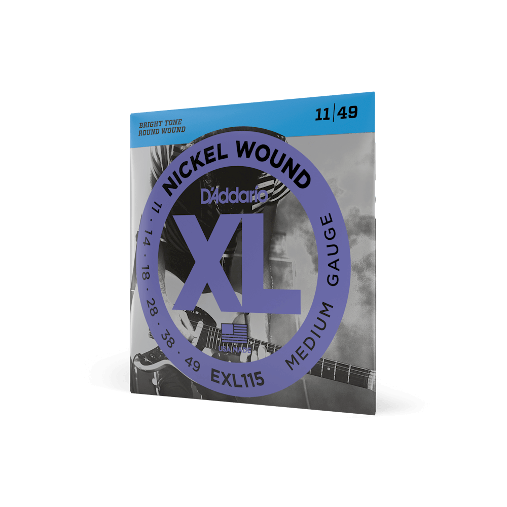 D'Addario EXL115 XL Nickel Wound Medium Blues/Jazz Rock Electric Guitar Strings