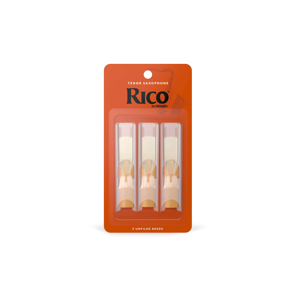 Rico by D'Addario Tenor Saxophone Reeds, Strength 3.5 (3-Pack)