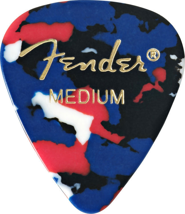 Fender 351 Shape Celluloid Picks, Confetti, Medium (12-Pack)