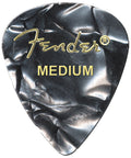 Fender 351 Shape Premium Celluloid Picks, Black Moto, Medium (12-Pack)