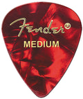 Fender 351 Shape Premium Celluloid Picks, Red Moto, Medium (12-Pack)
