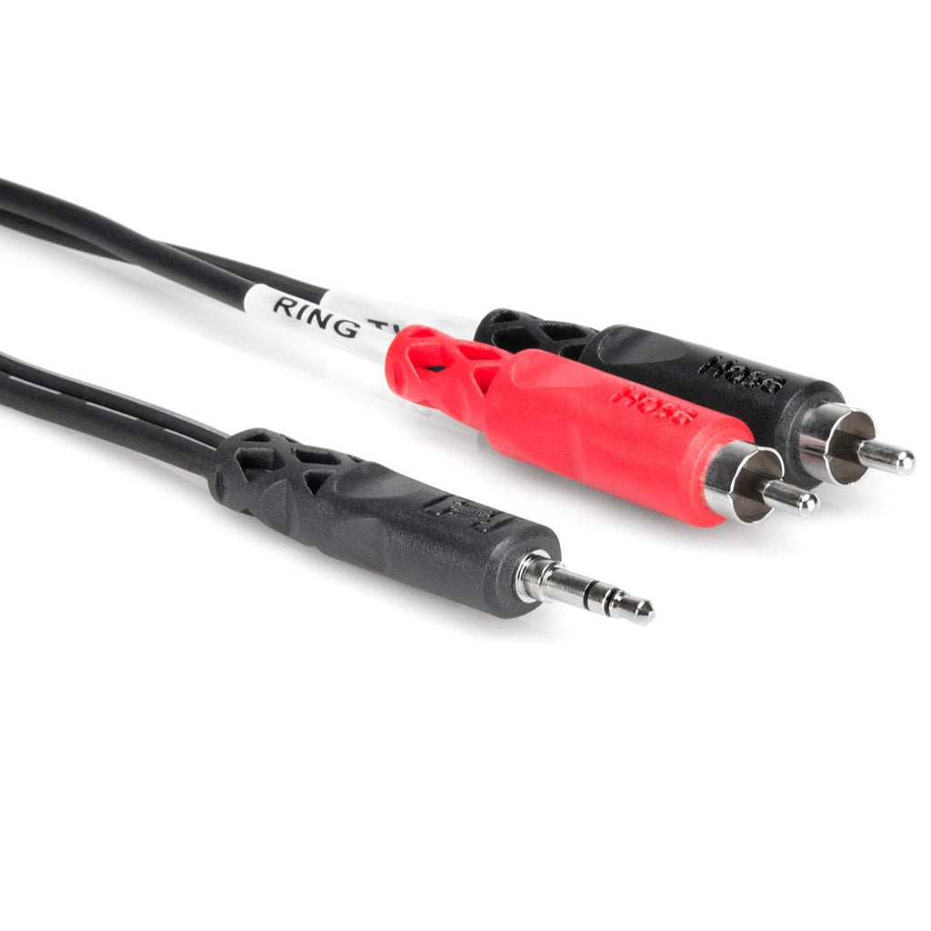 Hosa CMR-206 Stereo Breakout Cable, 3.5mm TRS to Dual RCA, 6 ft
