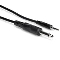 Hosa CMP-110 Mono Interconnect Cable, 1/4 in TS to 3.5mm TRS, 10 ft