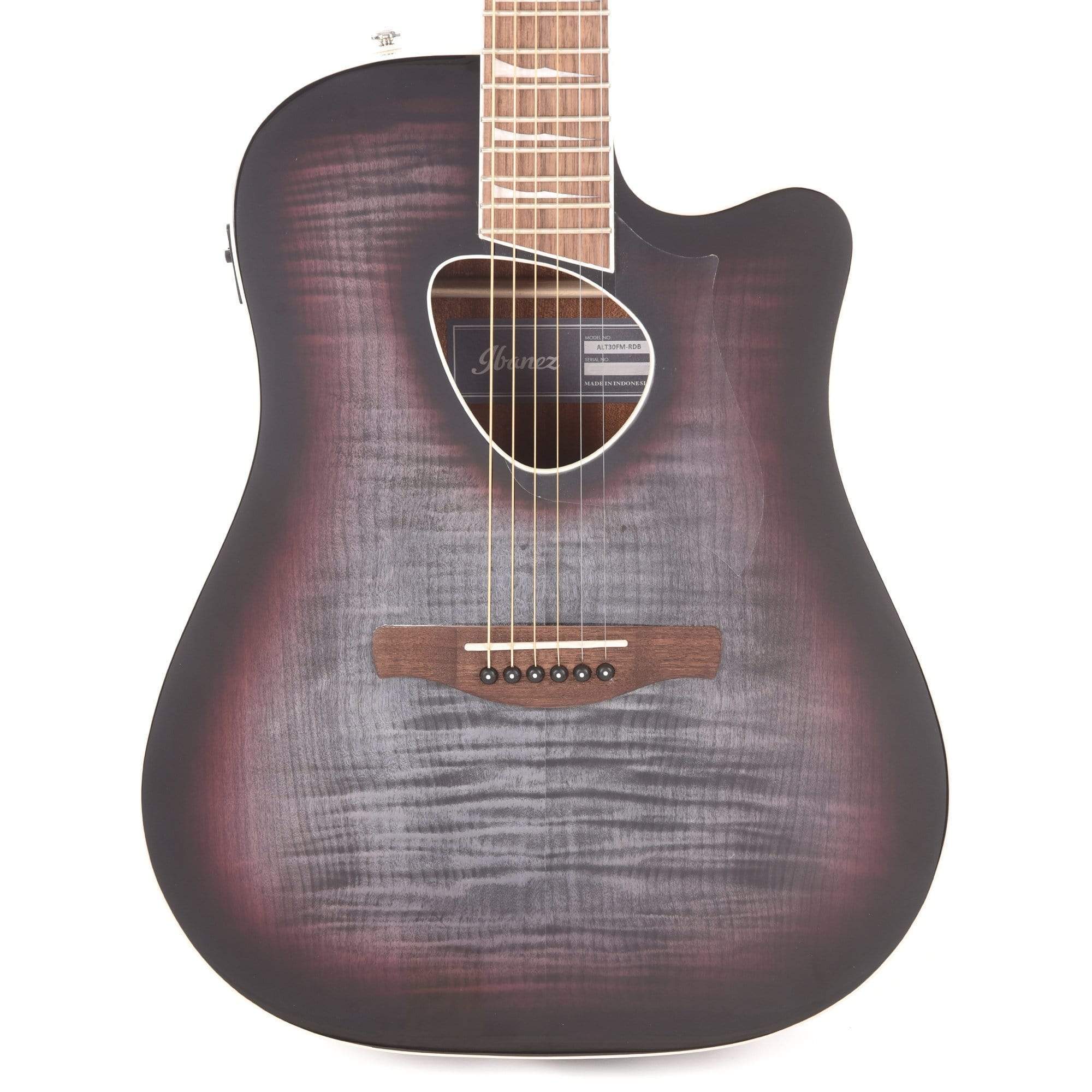 Ibanez Altstar ALT30FM Acoustic-Electric Guitar - Red Doom Burst High Gloss