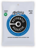 Martin MA170 Authentic Acoustic SP 80/20 Bronze Acoustic Guitar Strings - Extra Light (.010-.047)