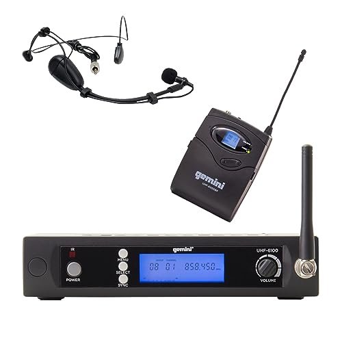 Gemini UHF-6100HL UHF Wireless Headset/Lavalier Microphone System