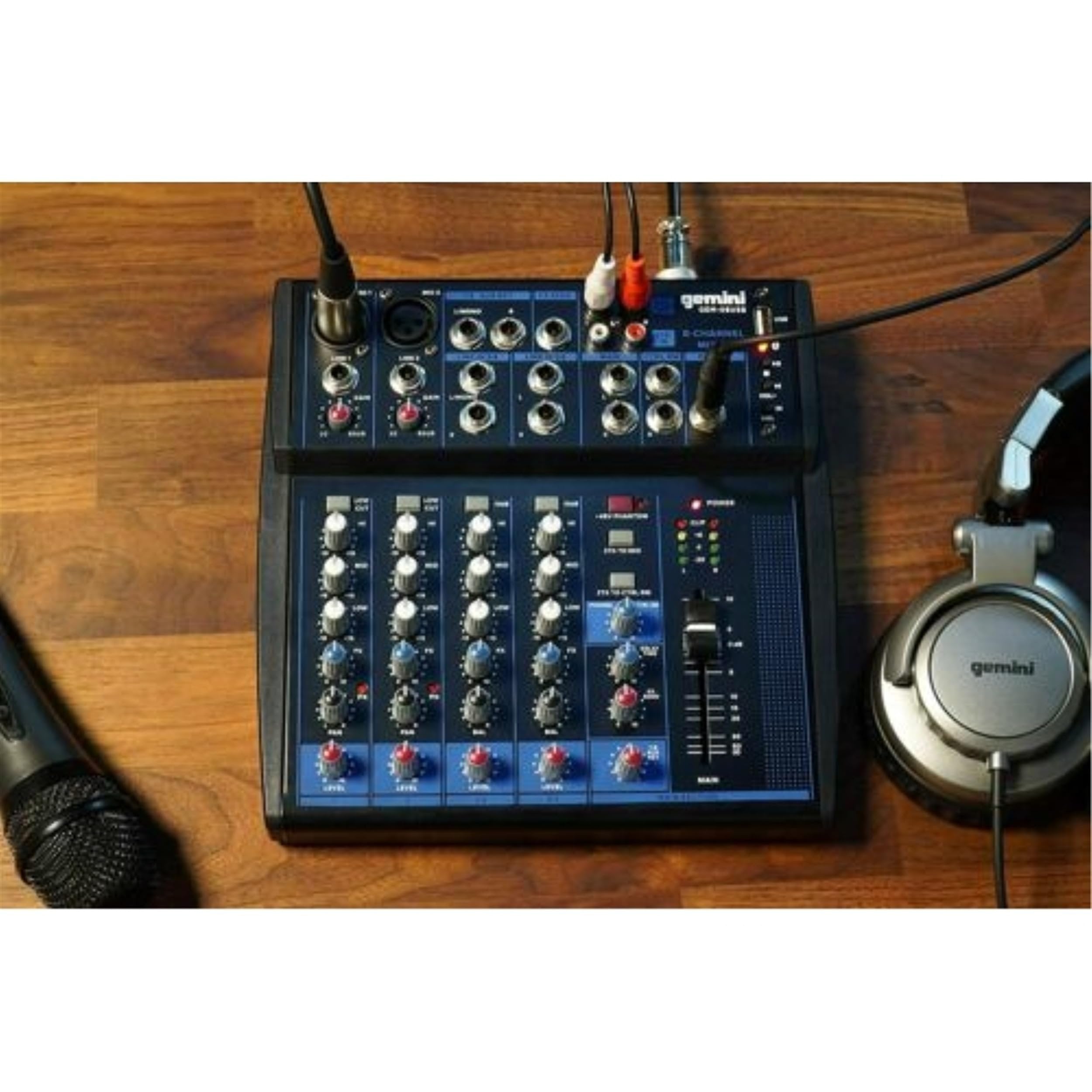 Gemini GEM-08USB 8-Channel Bluetooth USB Mixer