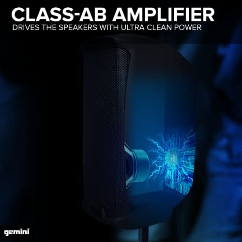 Gemini AS-2112BT 12-Inch Powered Bluetooth PA Speaker