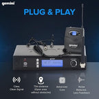 Gemini UHF-6100HL UHF Wireless Headset/Lavalier Microphone System