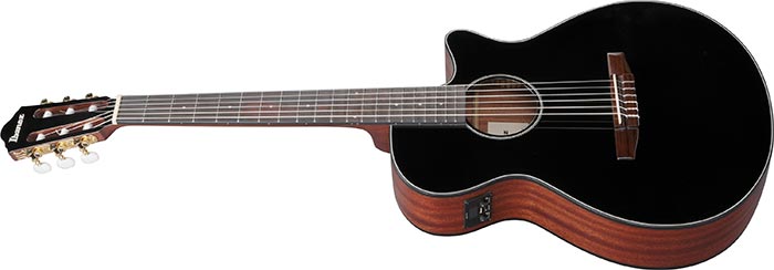 Ibanez AEG50N Nylon-String Acoustic-Electric Guitar - Black High Gloss