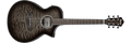 Ibanez AEWC16QA Acoustic-Electric Guitar - Transparent Black Sunburst High Gloss