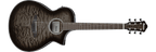 Ibanez AEWC16QA Acoustic-Electric Guitar - Transparent Black Sunburst High Gloss